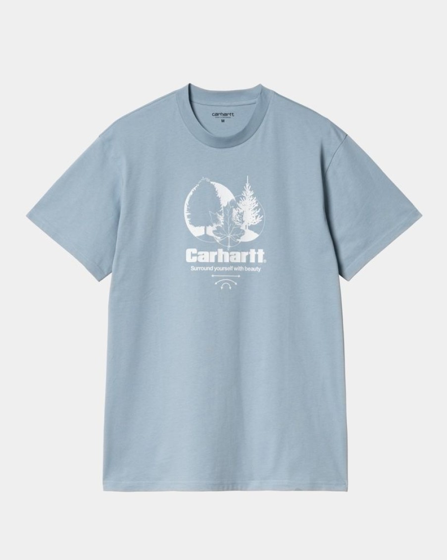 Maend Carhartt WIP | Surround T-Shirt | Frostet Bla