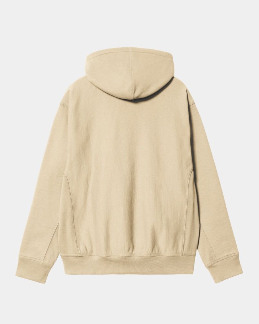 Maend Carhartt WIP | American Script Sweatshirt Med Haette | Rattan