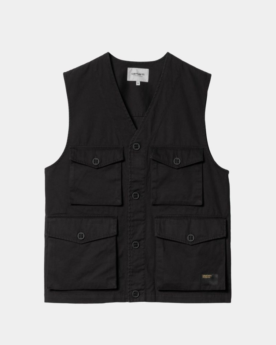 Maend Carhartt WIP | Unity Vest | Sort (Tung Enzymvask)