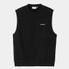 Maend Carhartt WIP | Script Vest Sweatshirt | Sort