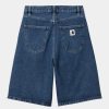 Kvinder Carhartt WIP | Brandon Shorts Til Kvinder | Bla (Stenvasket)