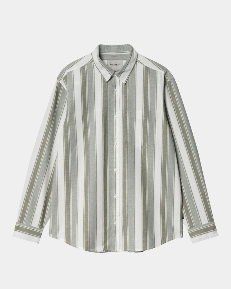 Maend Carhartt WIP | Kendricks Stripe Shirt | Dundee / Park