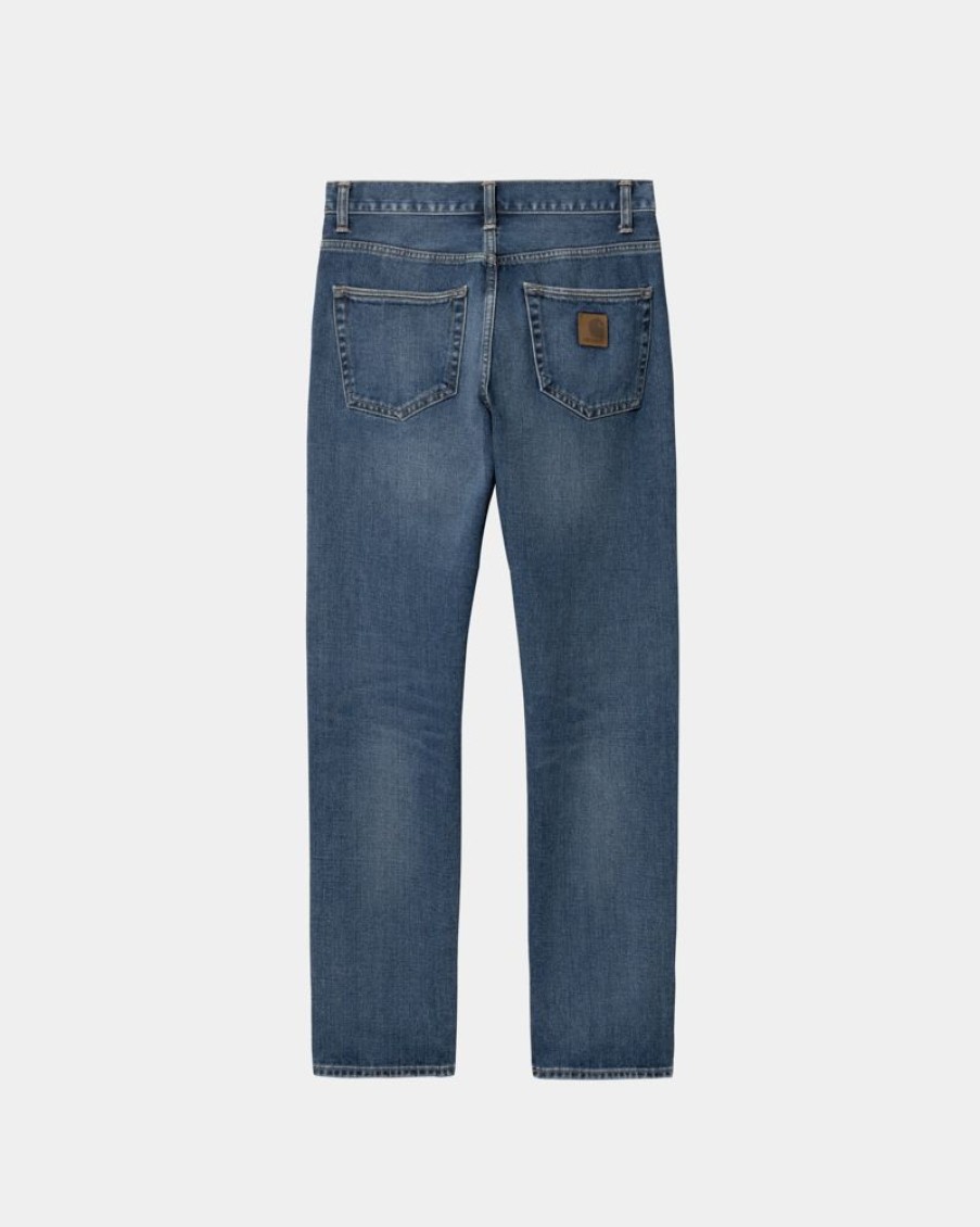 Maend Carhartt WIP | Klondike Pant - Maitland Denim | Bla (Mork Brugt Vask)