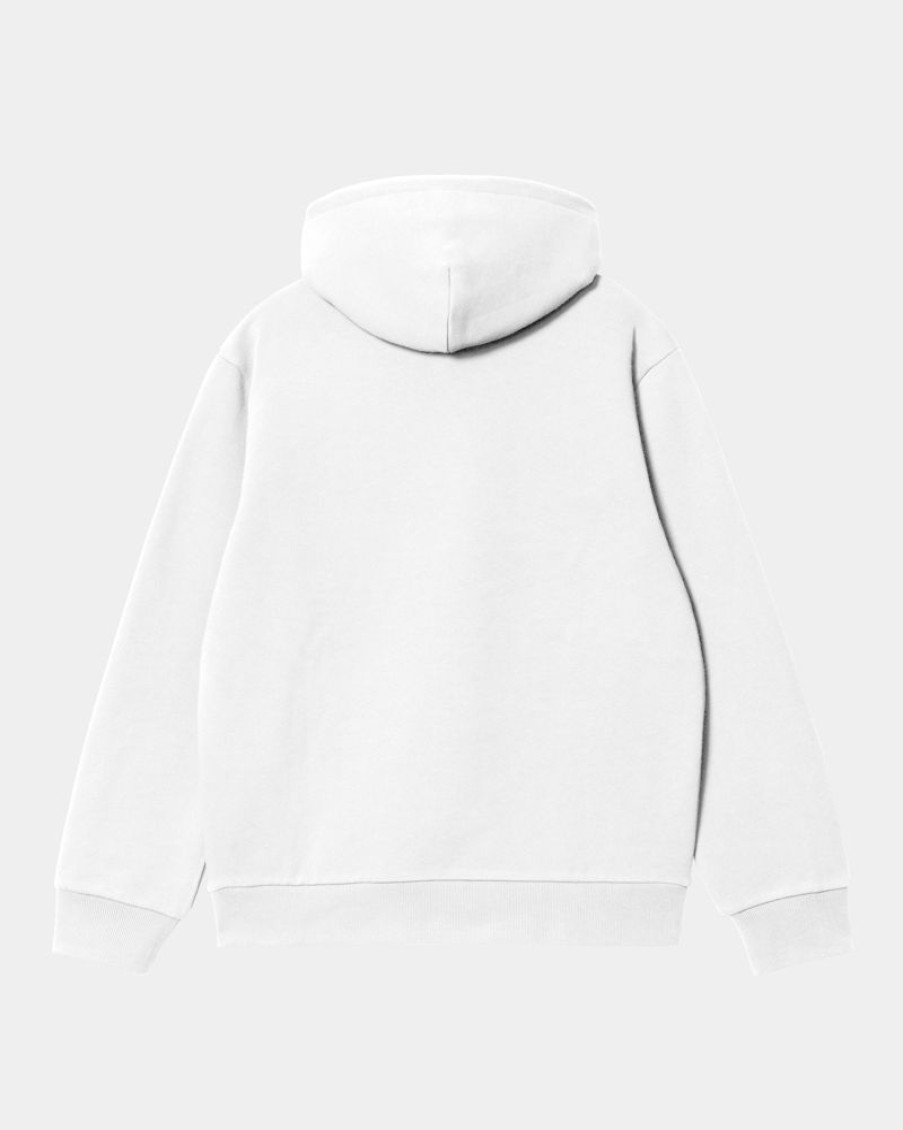 Maend Carhartt WIP | Carhartt Sweatshirt Med Haette | Hvid Sort