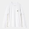 Maend Carhartt WIP | Sacai X Carhartt Wip Langaermet T-Shirt | Hvid