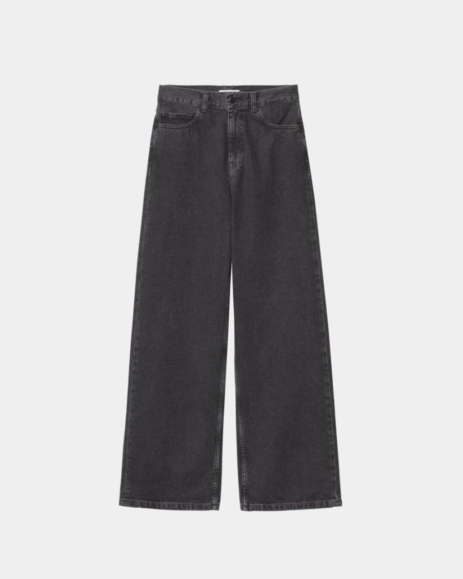 Kvinder Carhartt WIP | Jane Pant | Sort (Heavy Stone Vask)