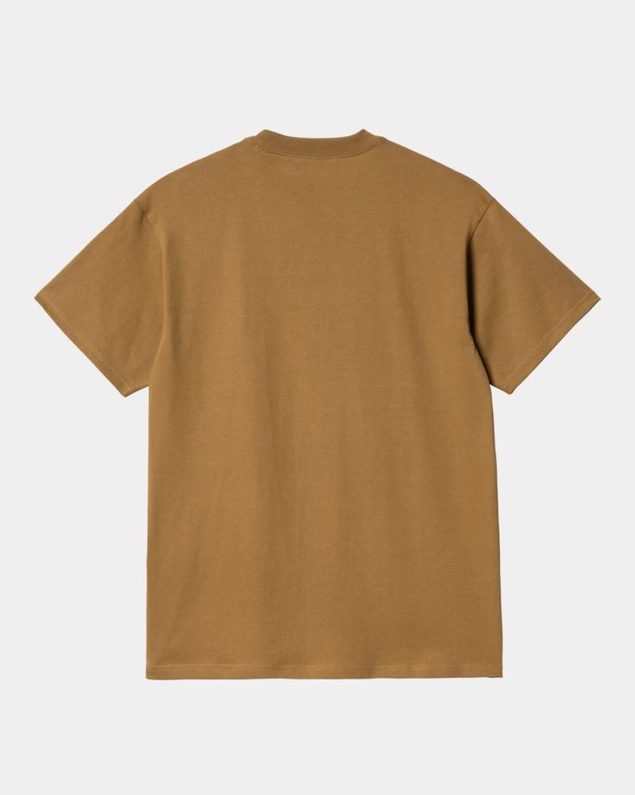 Maend Carhartt WIP | Groundworks T-Shirt | Hamilton Brown