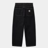 Maend Carhartt WIP | Brandon Bukser | Sort (Stenvasket)