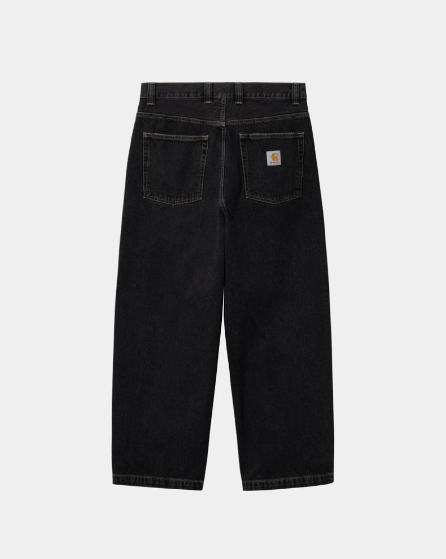 Maend Carhartt WIP | Brandon Bukser | Sort (Stenvasket)