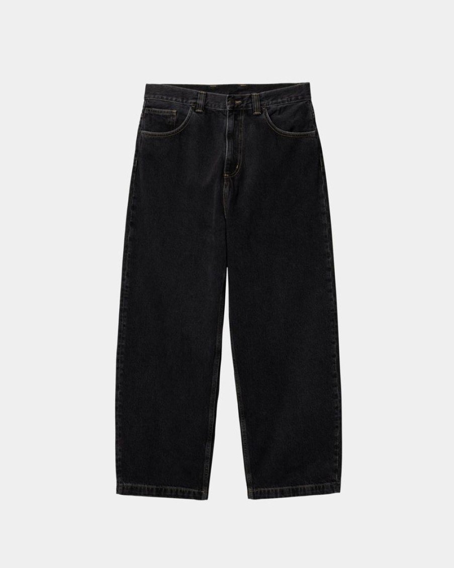 Maend Carhartt WIP | Brandon Bukser | Sort (Stenvasket)