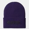 Maend Carhartt WIP | Onyx Beanie | Tyrian / Sort