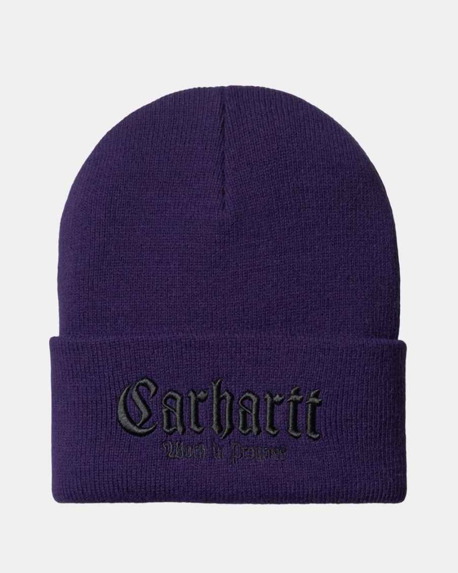 Maend Carhartt WIP | Onyx Beanie | Tyrian / Sort