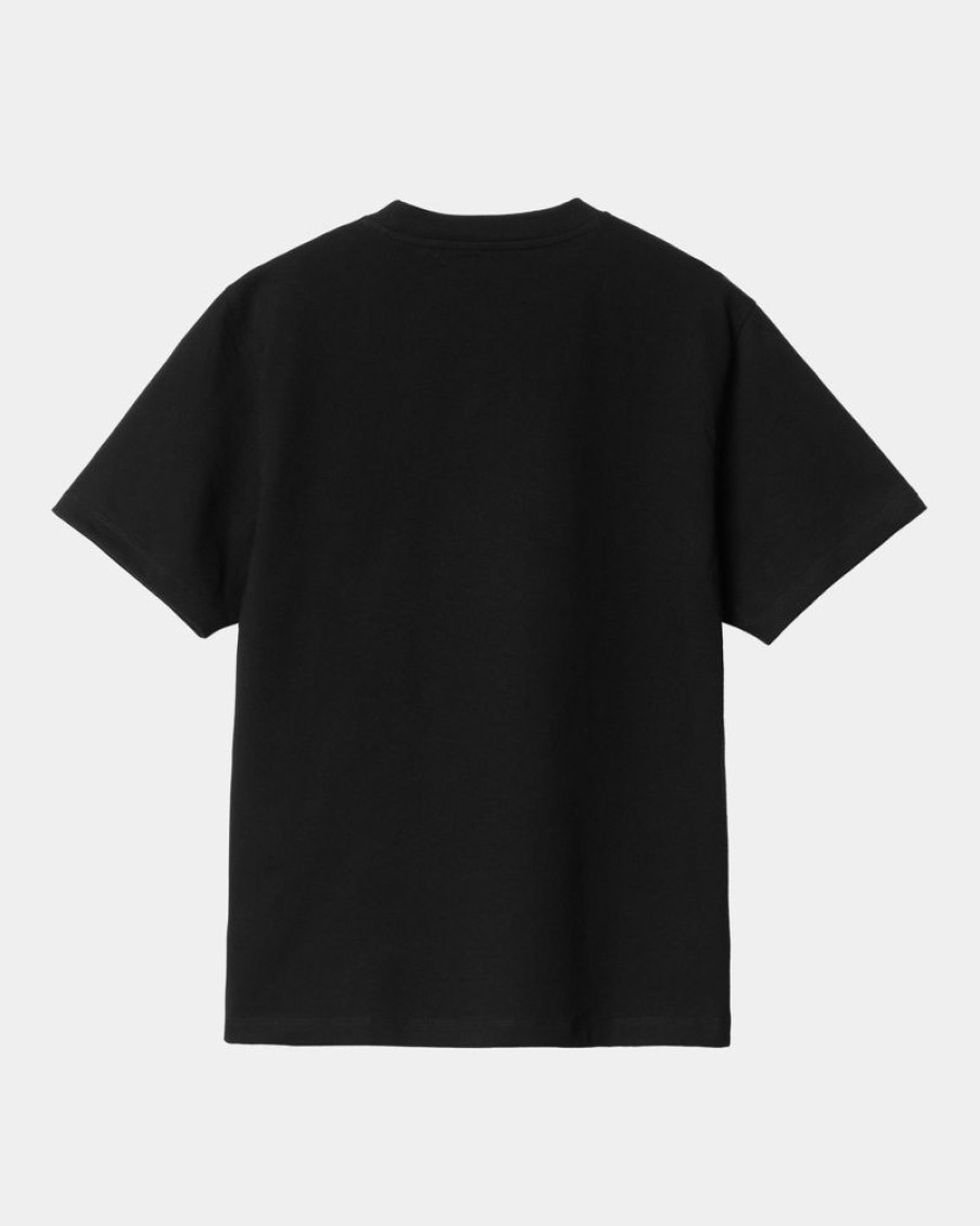 Kvinder Carhartt WIP | T-Shirt Med Lommer Til Kvinder | Sort