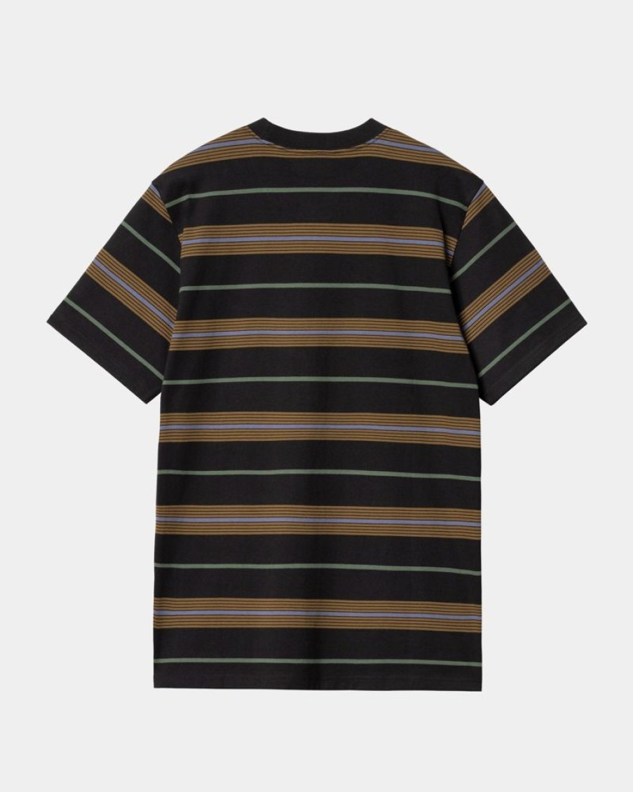 Maend Carhartt WIP | Haynes Stripe T-Shirt | Sort