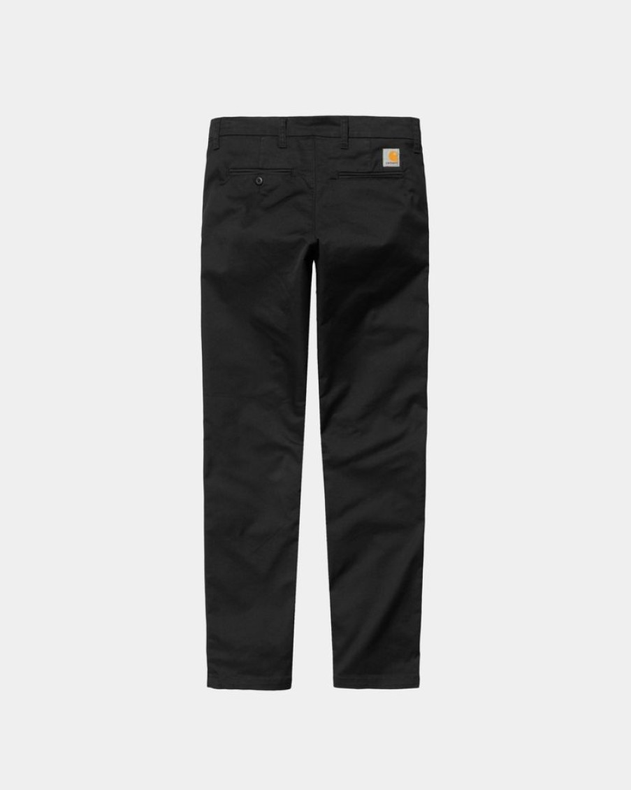 Maend Carhartt WIP | Sid Pant - Poplin | Sort