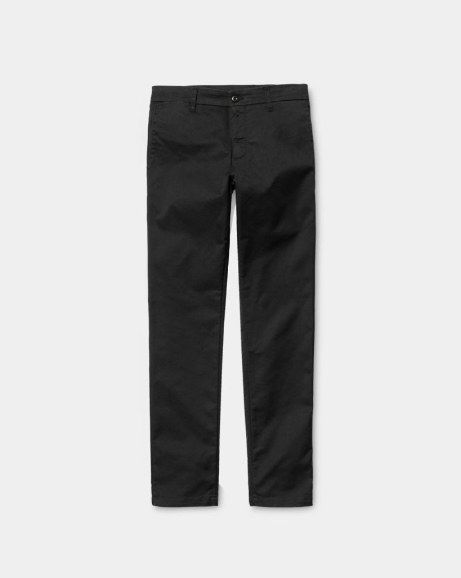 Maend Carhartt WIP | Sid Pant - Poplin | Sort