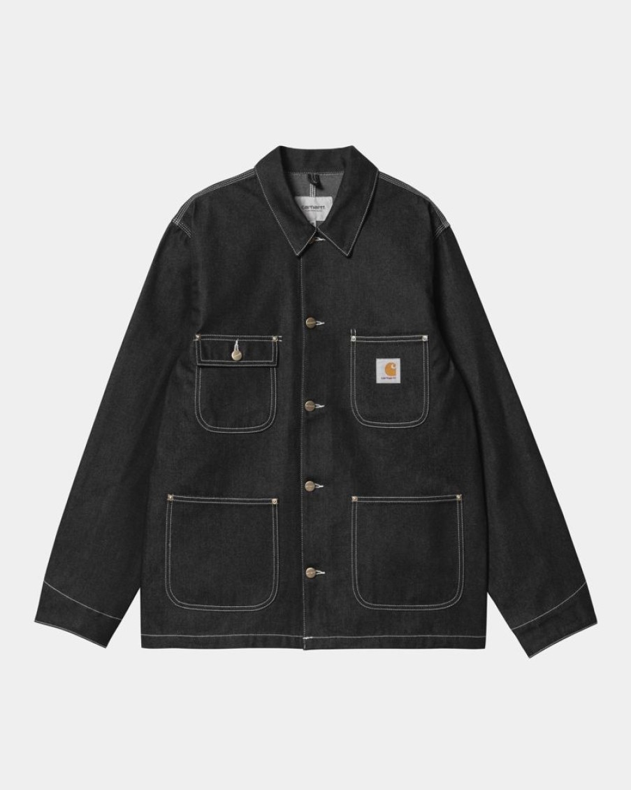 Maend Carhartt WIP | Og Chore Coat (Forar) | Sort (Stiv)