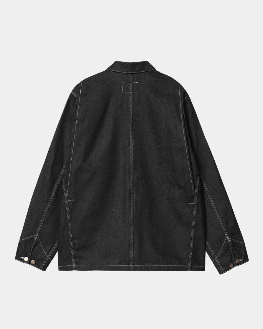 Maend Carhartt WIP | Og Chore Coat (Forar) | Sort (Stiv)