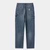 Kvinder Carhartt WIP | Pierce Pant Straight - Denim | Bla (Mork Brugt Vask)