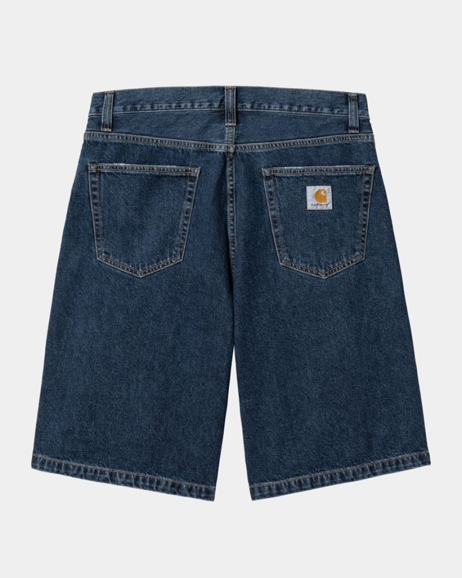 Maend Carhartt WIP | Landon Short | Bla (Stenvasket)