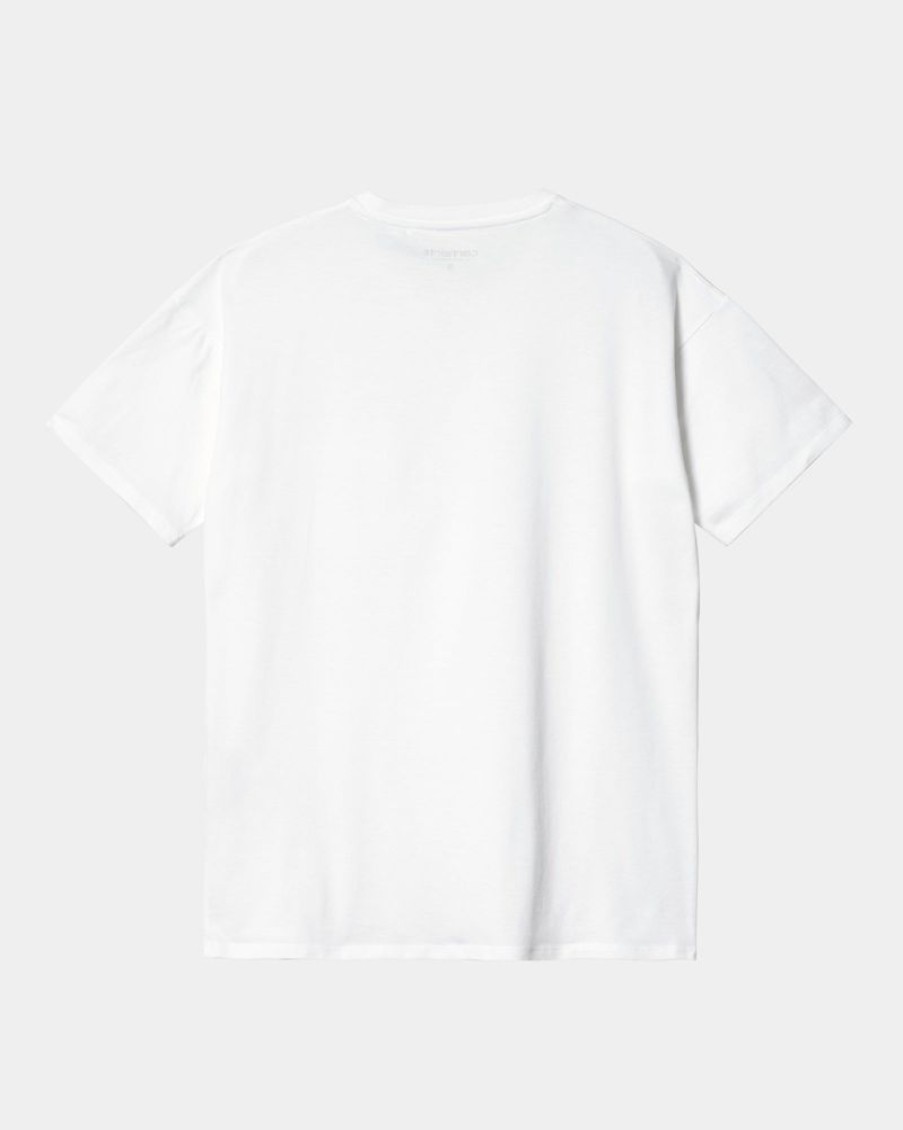 Kvinder Carhartt WIP | T-Shirt Med Lommer Til Kvinder | Hvid