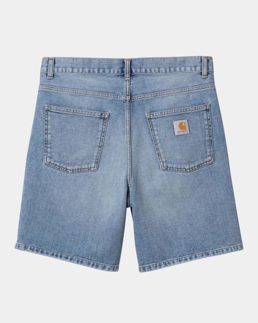 Maend Carhartt WIP | Newel Short | Bla (Let Brugt Vask)