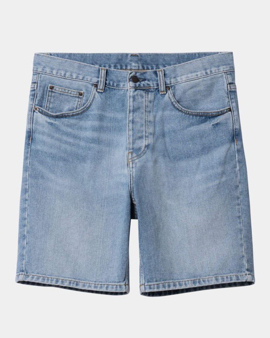 Maend Carhartt WIP | Newel Short | Bla (Let Brugt Vask)