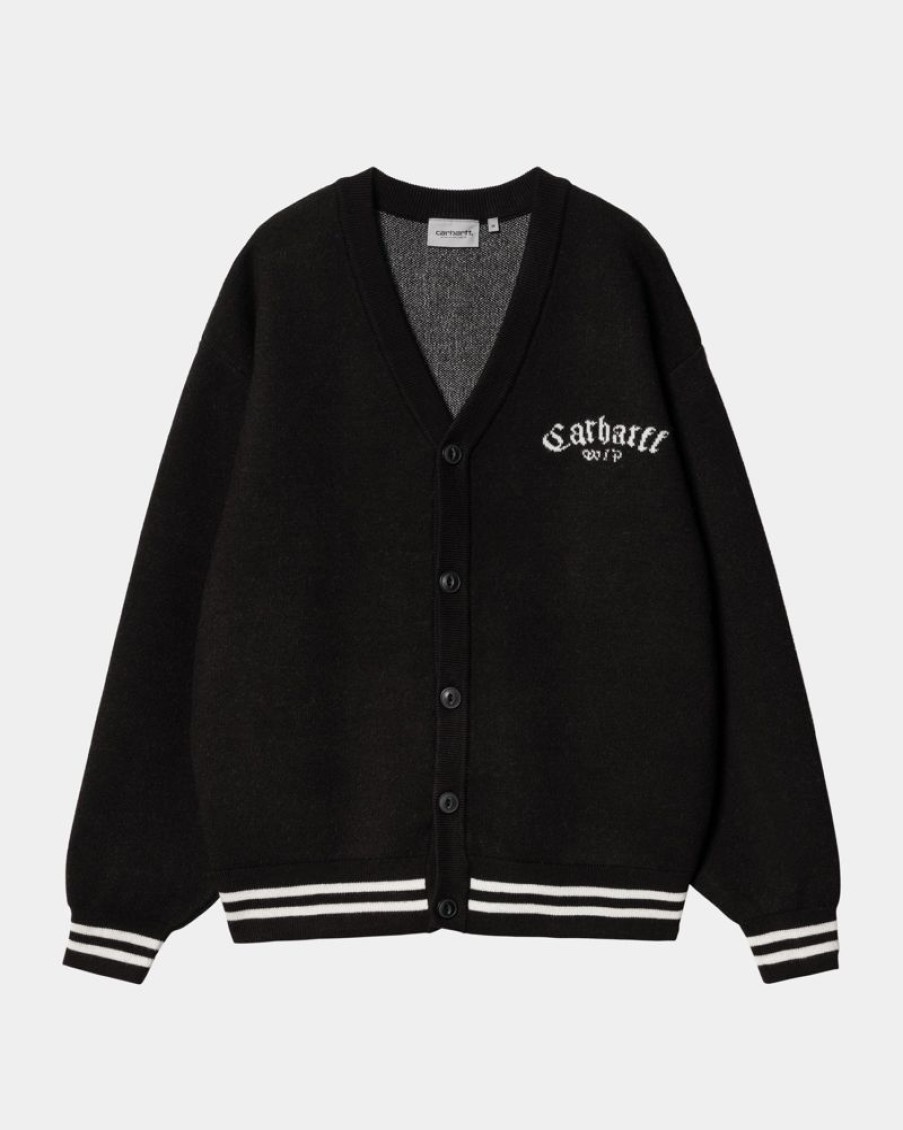 Maend Carhartt WIP | Onyx Cardigan | Sort/Voks