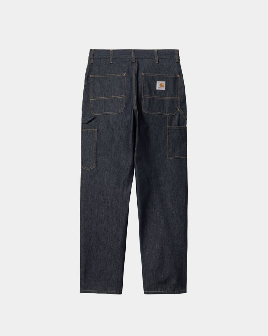 Maend Carhartt WIP | Single Knee Pant - Denim | Bla (Stiv)