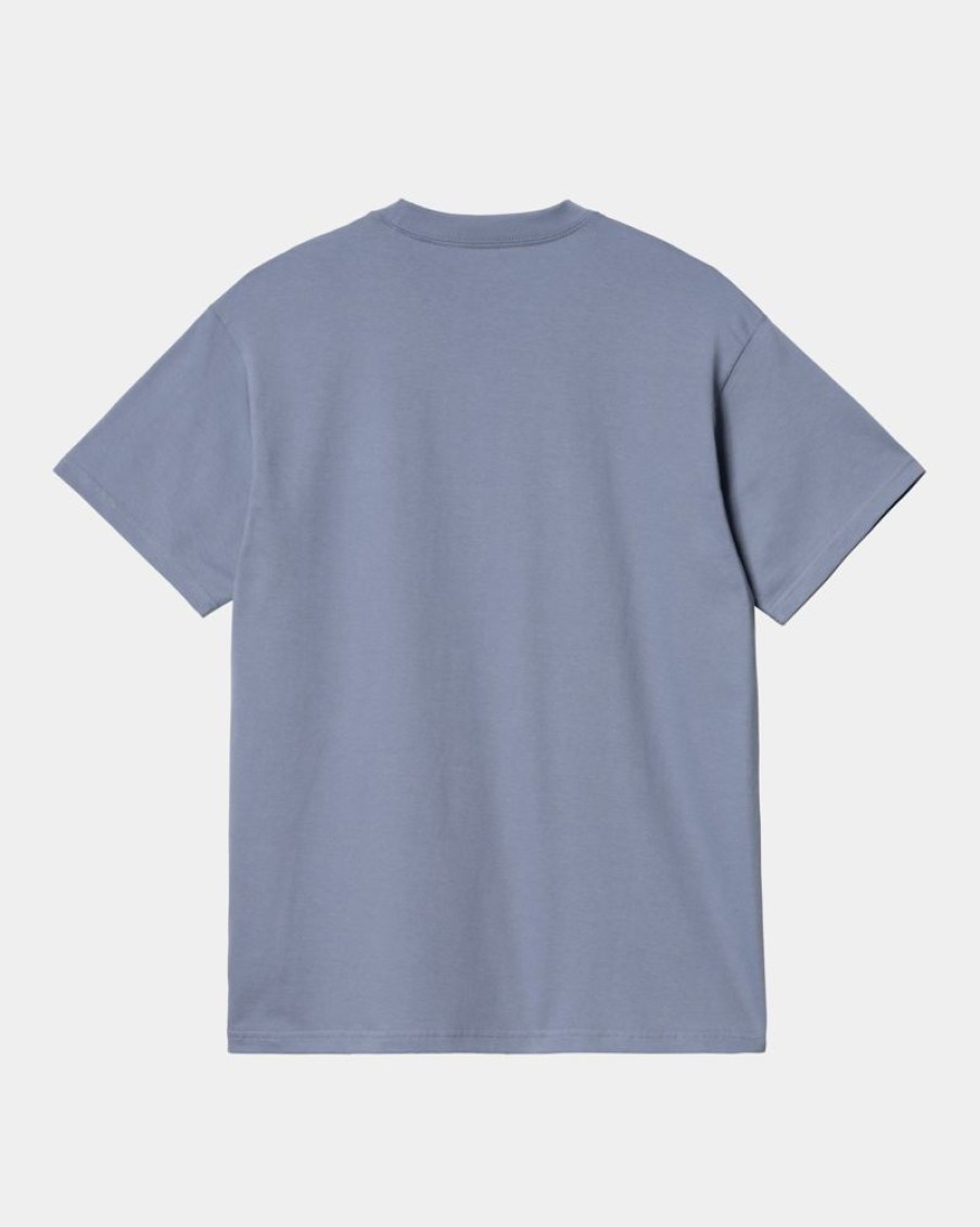 Maend Carhartt WIP | Diagram Script T-Shirt | Bay Blue