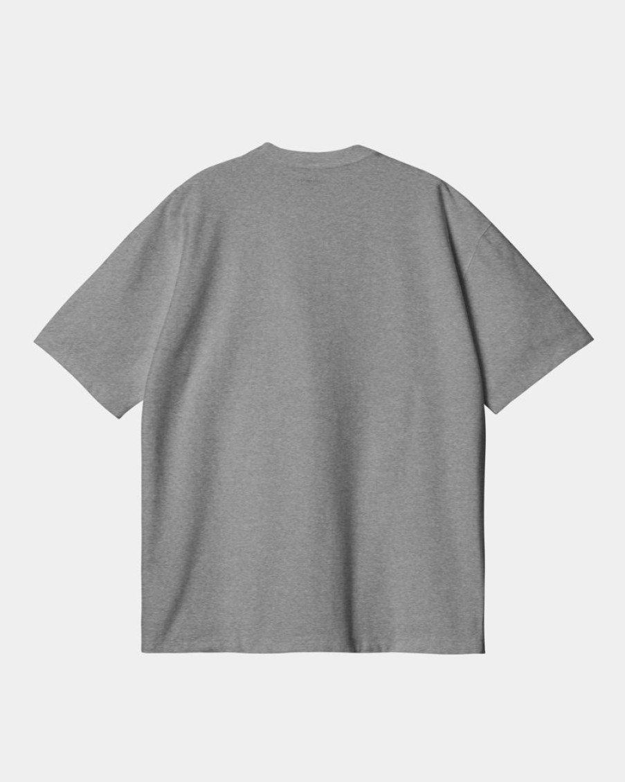 Maend Carhartt WIP | Dawson T-Shirt | Gra Lyng