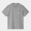 Kvinder Carhartt WIP | T-Shirt Med Lommer Til Kvinder | Gra Lyng