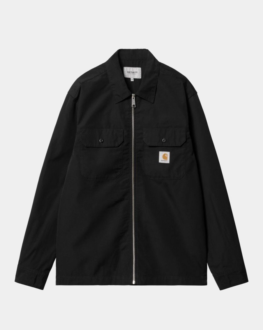 Maend Carhartt WIP | Craft Zip Shirt | Sort