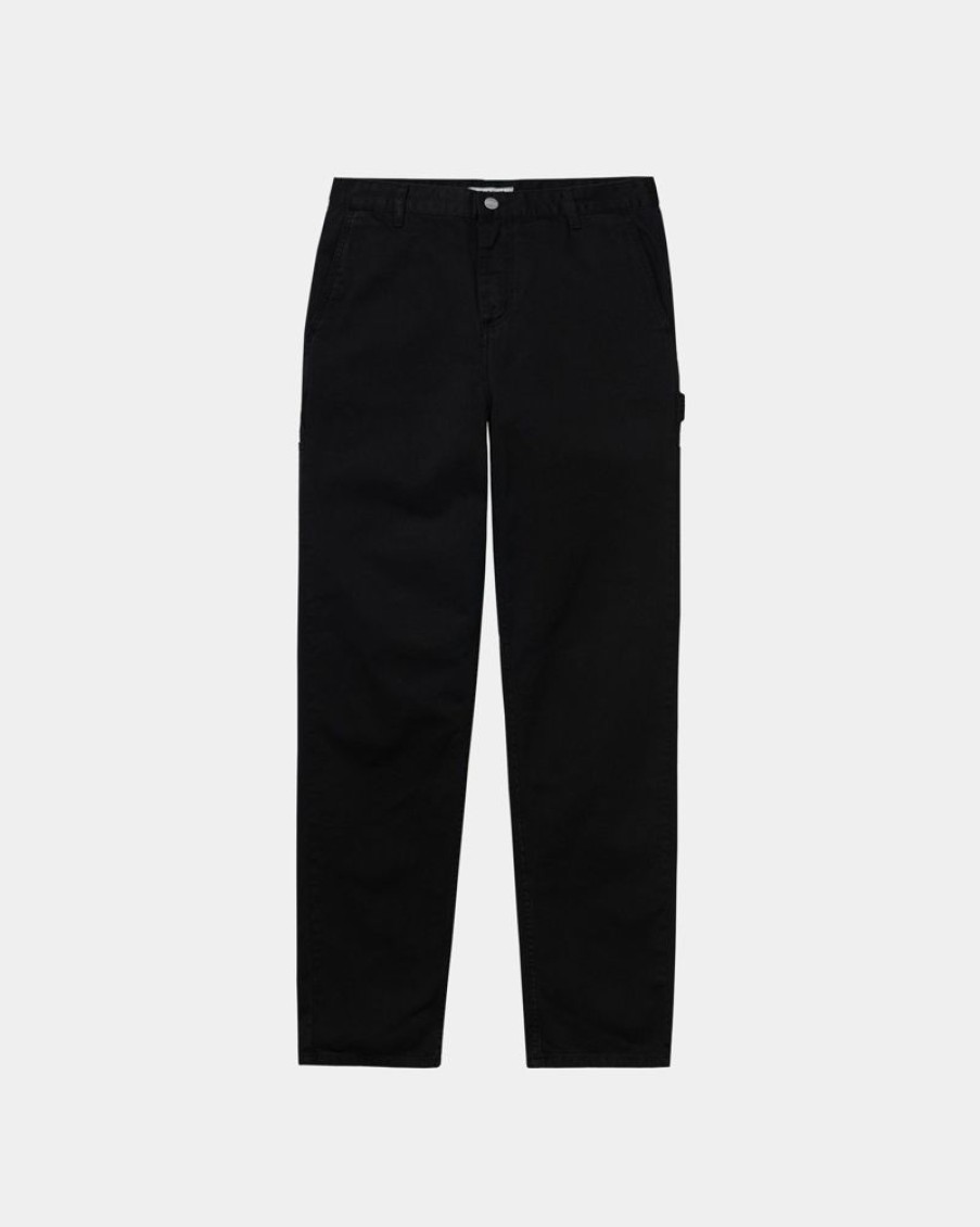 Kvinder Carhartt WIP | Pierce Pant Straight - Boremaskine | Sort