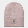 Tilbehor Carhartt WIP | Akryl Ur Hat | Glassyet Pink Heather