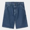 Maend Carhartt WIP | Simple Short - Denim | Bla (Stenvasket)