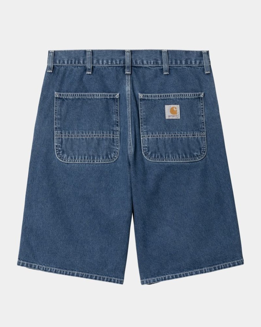 Maend Carhartt WIP | Simple Short - Denim | Bla (Stenvasket)