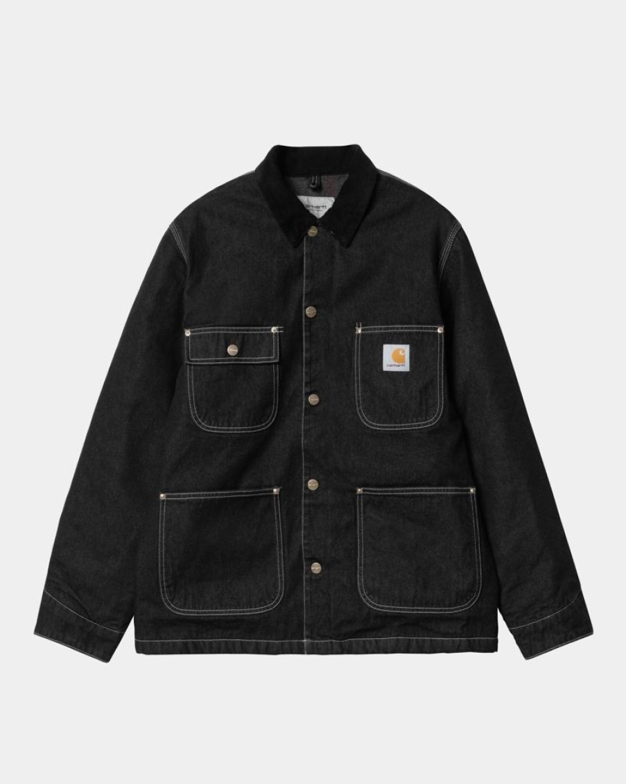 Maend Carhartt WIP | Og Chore Coat (Vinter) - Denim | Sort (En Vask)