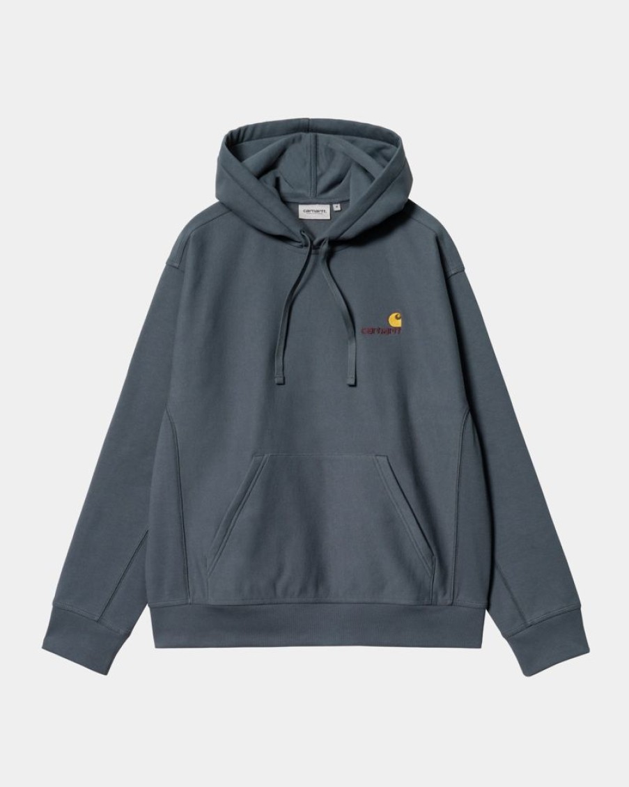 Maend Carhartt WIP | American Script Sweatshirt Med Haette | Zeus