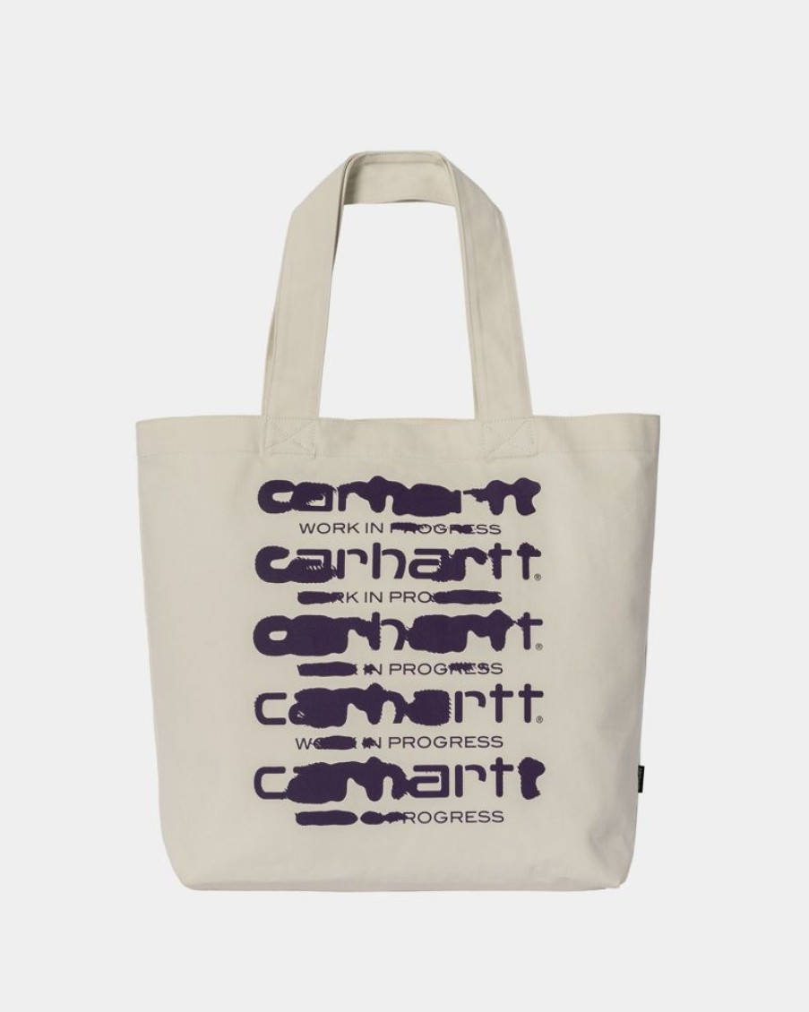 Tilbehor Carhartt WIP | Laerred Grafisk Tote Stor | Wax Ink Bleed Print