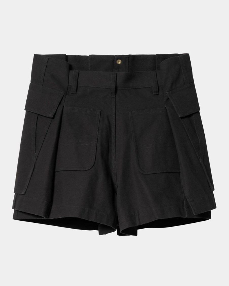 Kvinder Carhartt WIP | Sacai X Carhartt Wip Andeshorts Til Kvinder | Sort