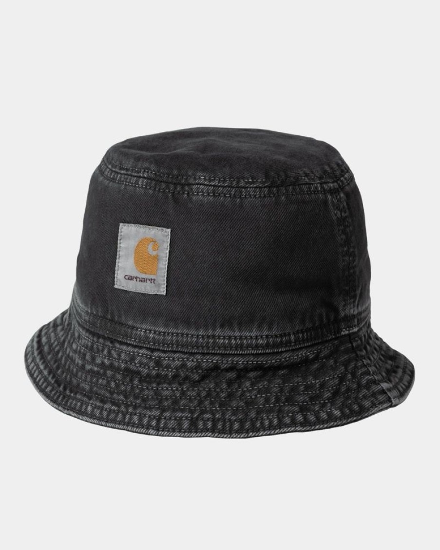 Maend Carhartt WIP | Garnison Bucket Hat | Sort (Stenfarvet)