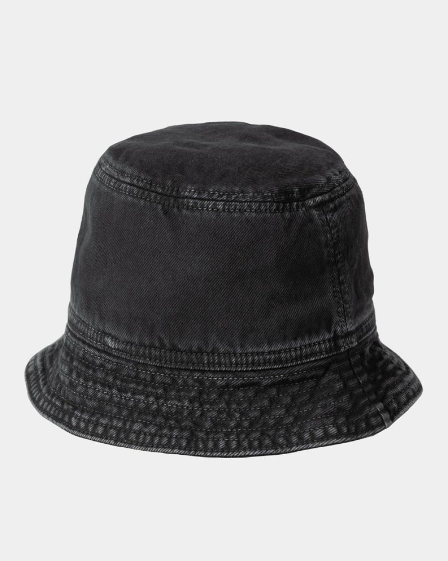 Maend Carhartt WIP | Garnison Bucket Hat | Sort (Stenfarvet)