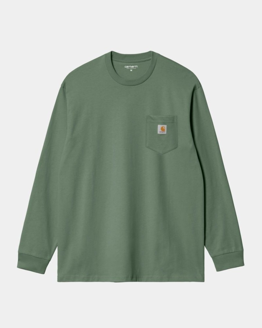 Maend Carhartt WIP | Langaermet Lomme T-Shirt | Parkere