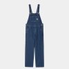 Kvinder Carhartt WIP | Damesmaek Overall Lige - Denim | Bla (Stenvasket)