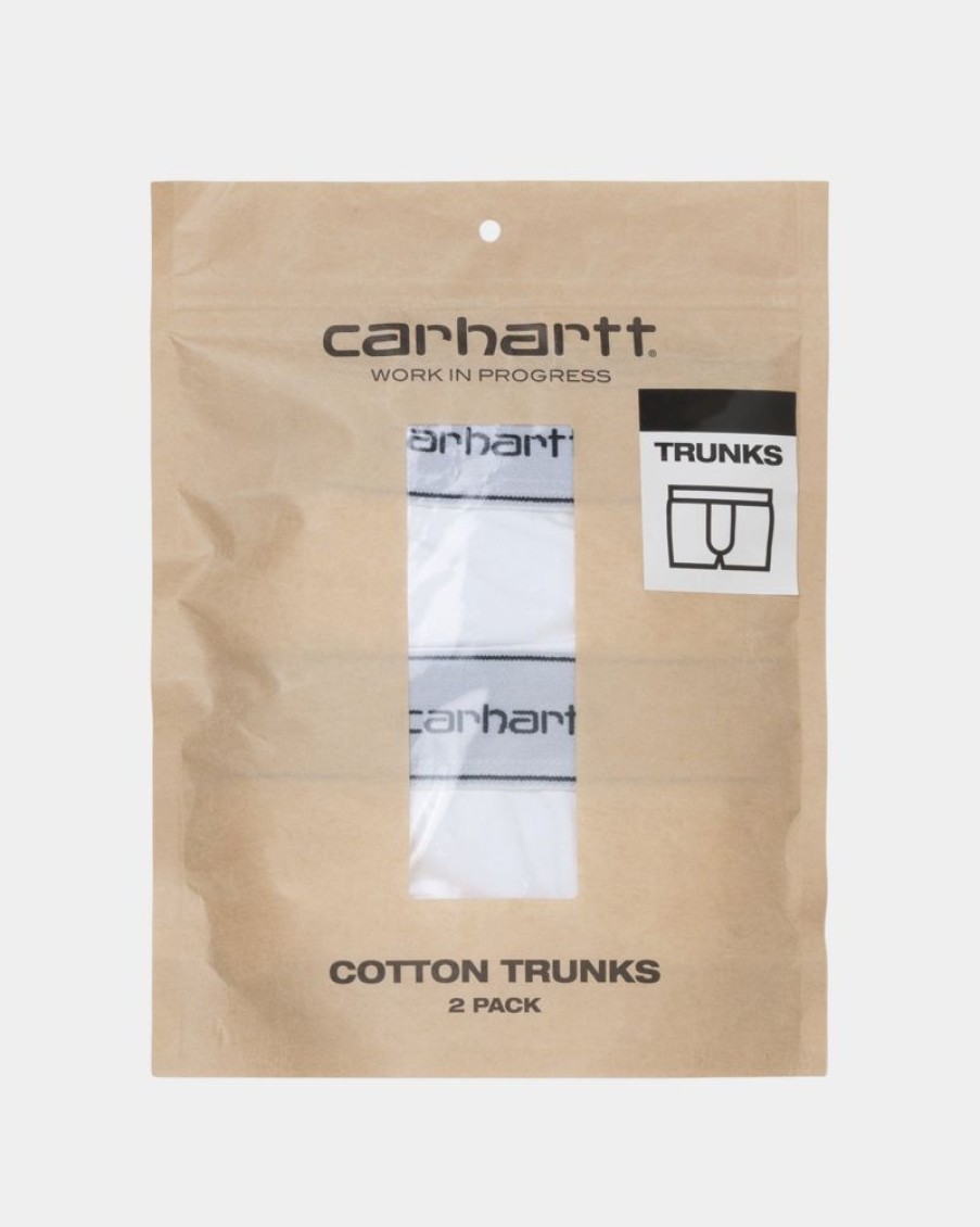 Maend Carhartt WIP | Bomuldsbukser (2 Pakke) | Hvid + Hvid