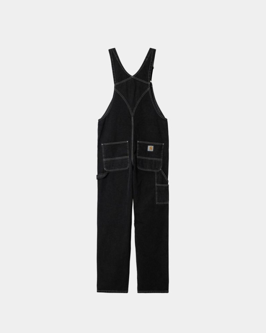 Maend Carhartt WIP | Bib Overall - Denim | Sort (Stenvasket)