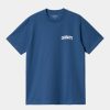 Maend Carhartt WIP | University Script T-Shirt | Aeldre / Hvid