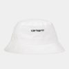 Kvinder Carhartt WIP | Script Bucket Hat | Hvid