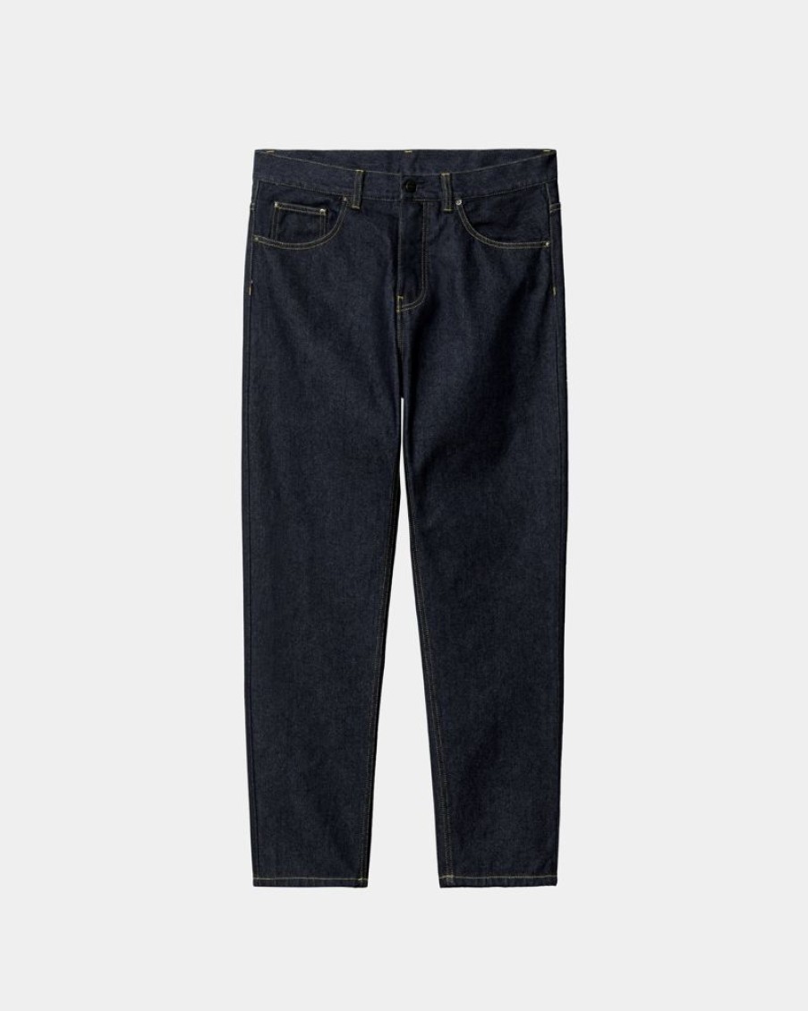 Maend Carhartt WIP | Newel Pant | Bla (En Vask)